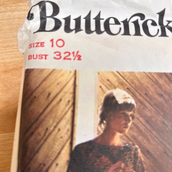 Rare vintage Butterick Pattern 6256   - size 10- tunic and culottes - Picture 2 of 8